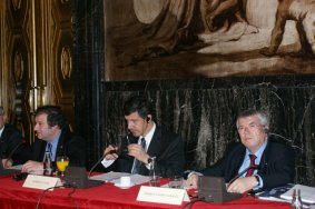 Pedro Castro, durante el Buró Ejecutivo del CMRE-Barcelona